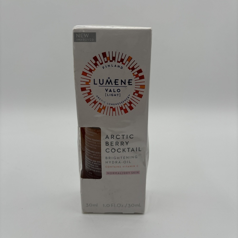 Lumene Valo Arctic Berry Cocktail Brightening Hydra-Oil 30ml / 1.0 oz NIB Sealed